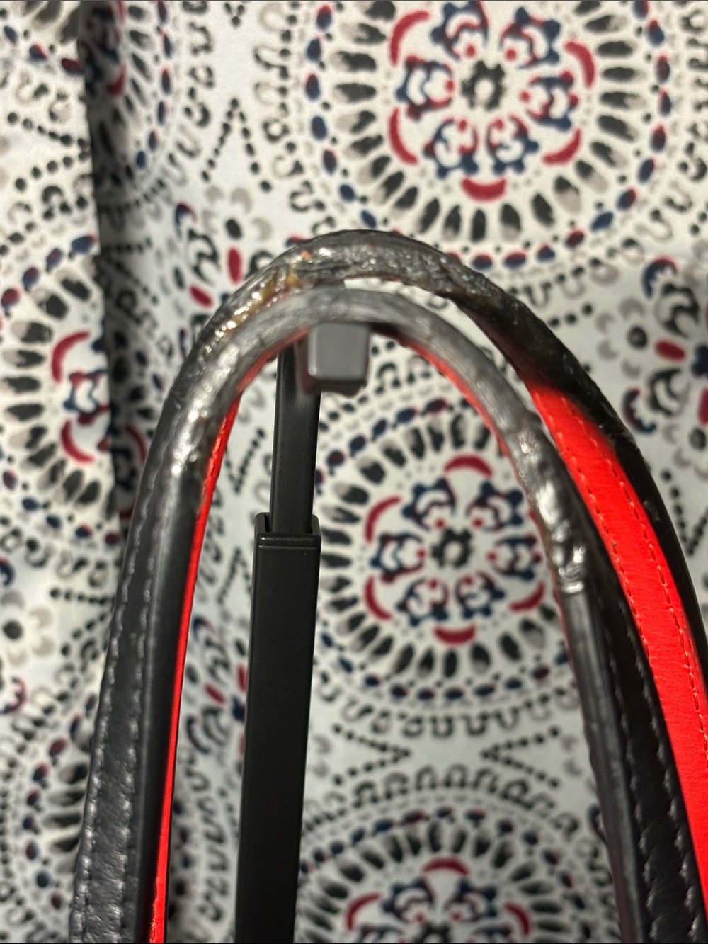 Christian Louboutin Cabata Black Grained Leather Spiked Large Tote Bag - Picture 4 of 14